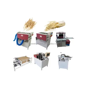 Bamboo toothpicks automatic production line equipment for production of wooden toothpicks and skewers