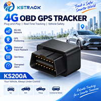 Traceur GPS 4G OBD Plug and Play sans câblage, localisation en temps réel pour voiture, SUV, flotte légère avec alerte de survitesse