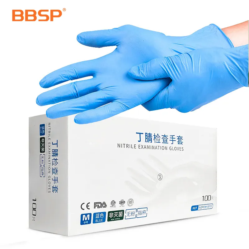 OEM customization Nitrile Gloves Medical Powder Free Wholesale Factory Disposable Glove