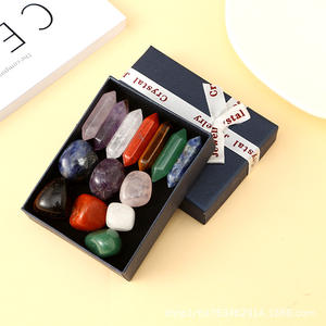 Juego de <span class=keywords><strong>7</strong></span> <span class=keywords><strong>Chakras</strong></span>, piedra Natural, cristal, doble punta, columna Hexagonal, Yoga, piedra áspera, curación, meditación, caja de regalo, juego para Unisex - Product Image 5