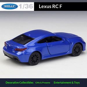 รถโมเดลโลหะผสมจำลอง Lexus RC F สเกล 1:36 ยี่ห้อ WELLY ของเล่นแบบดึงถอยหลังสำหรับเด็ก ของสะสม ของขวัญ ขายส่ง - Product Image 3