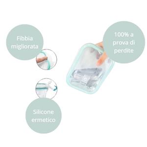 ภาชนะแก้วบอโรซิลิเกตขนาด 16x5 ซม. พร้อมฝาปิดสุญญากาศ ซิลิโคนกันรั่ว ชุดเก็บอาหาร 3 ชิ้น - Product Image 3