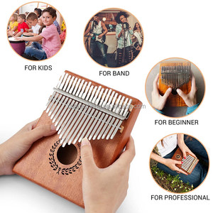 Kalimba pulgar Piano 21 teclas caoba dedo <span class=keywords><strong>Mbira</strong></span> niños adultos instrumento oso en forma transparente (NATURAL) dedo <span class=keywords><strong>Mbira</strong></span> - Product Image 1