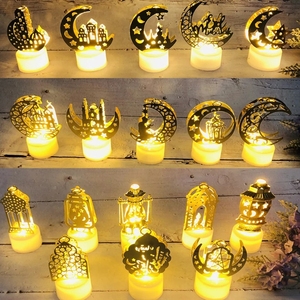 Décoration musulmane Ramadan Kareem 2025 Bougie LED Eid Mubarak <span class=keywords><strong>pour</strong></span> la maison Eid Al-Fitr <span class=keywords><strong>Aid</strong></span> Moubarak Decor Party Supplies - Product Image 1