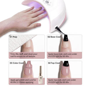 R S Nail 6 colori Macaron professionale Gel smalto Set bottiglia LED Packaging libero Designer francese puro colore Gel smalto - Product Image 5