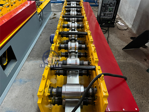 Hoge Kwaliteit Metaal Staal Omega Type Rolvormmachine Dubbele Productielijn Stud En Spoor Rolvormmachine - Product Image 4