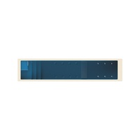 Piscine en fibre de verre sur toit de 9,2 m avec éclairage LED, piscine de luxe en conteneur avec contre-courant pour penthouse urbain