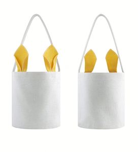 Monogram Imitation Linen Sublimation Rabbit Bag Personalized <b>Easter</b> Blank Bunny <b>Egg</b> <b>Hunt</b> <b>Basket</b> for Kids Gift - Product Image 2