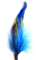 Chapeau en plumes de dinde teintes sur mesure, épingle à chapeau en plumes pour artisanat DIY, chapeau de cowboy pour homme, costume, cosplay, accessoire de coiffure