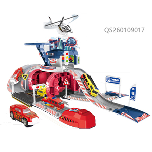 QS Wholesale Multi Style DIY City Theme Sanitation Truck Set Plastic Flexible Tracks Slot Toy <strong>Parking</strong> Lot <strong>Game</strong> for Kids - Product Image 4