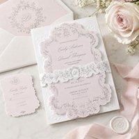Carte de luxe personnalisée 2026, écologique, imprimée en typographie, invitations de mariage haut de gamme, texte en relief, carte postale, liste des invités, menu, cadeau