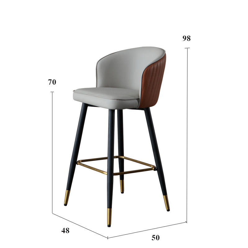 Silla alta (gris claro)