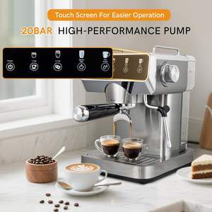 Machine à café à écran tactile en acier inoxydable, machine à expresso italienne, machine à café domestique, fabrication sur mesure - Product Image 2