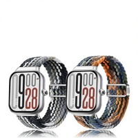 Bracelet Redmi Watch 6/4/5 avec boucle magnétique pliable, connecteur métallique, bracelet en nylon - Montre monobloc