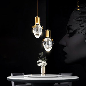 Candelabros de cristal modernos, iluminación de fondo minimalista, luz colgante de pared para isla de cocina - Product Image 1