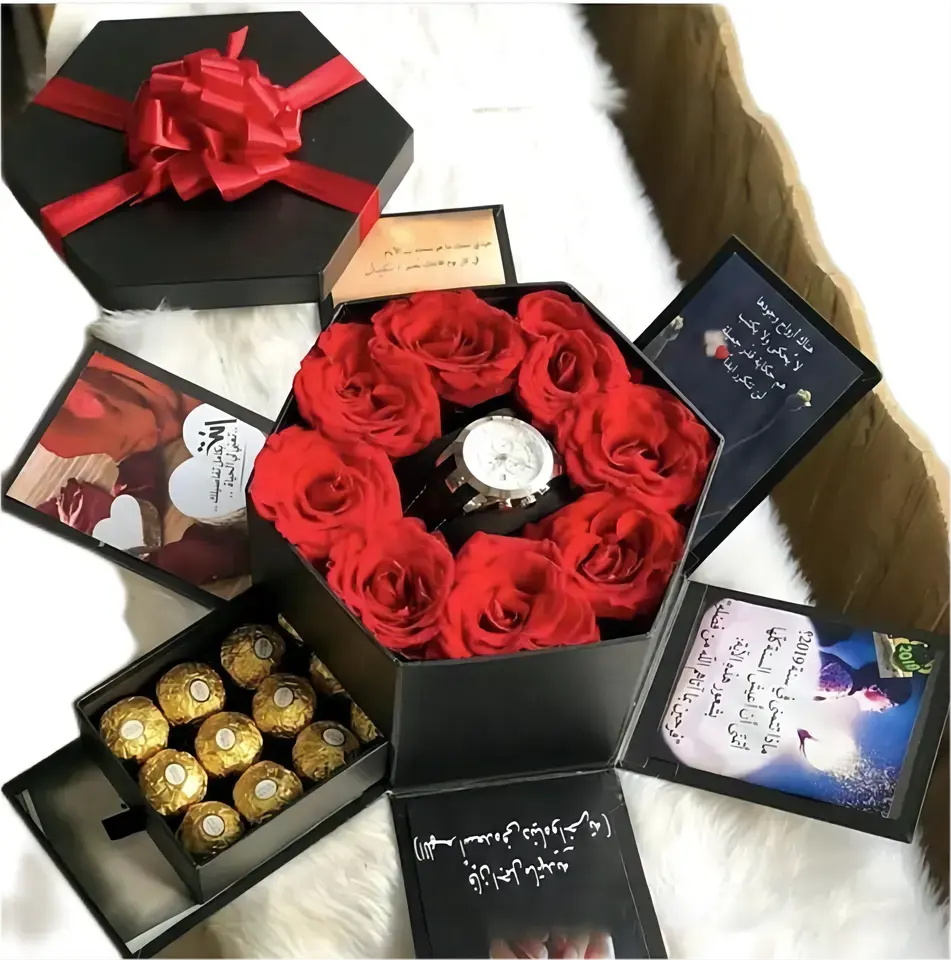 Fábrica vende alta qualidade Mãe's Day Mom Box Mom Flower Gift Box Mom Flower Box para aniversários