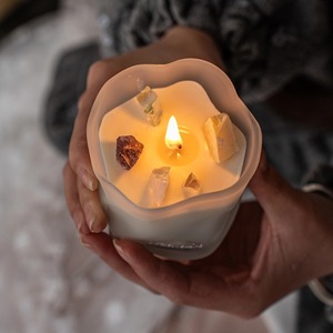 Velas Aromáticas Personalizadas al por Mayor en Frascos de Vidrio con Cera de Soja, Biodegradables, Hechas a Mano, Estilo Moderno, para Acción de Gracias, Diwali, Día de San Valentín - Product Image 4