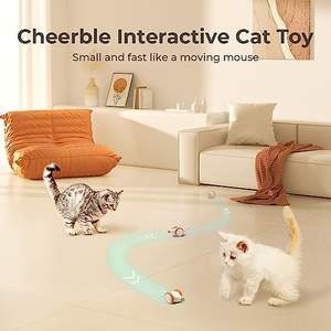 Cheerble moderne et à la mode PVC méchant souris chat jouet doux interactif faux <span class=keywords><strong>rat</strong></span> pour chaton jouer - Product Image 3