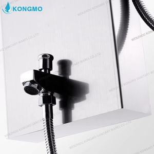 Luxe contemporain en céramique hôtels LED panneau de douche <span class=keywords><strong>colonne</strong></span> <span class=keywords><strong>baignoire</strong></span> mitigeur pluie pulvérisation sol support robinets certifié CE - Product Image 5