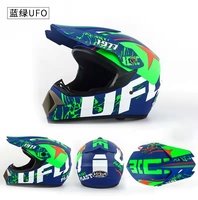Haut-parleurs à dents bleues plus d'économie casque de moto casque tout-terrain ATV Motocross Cascos casque de Motocross intégral avec dents bleues