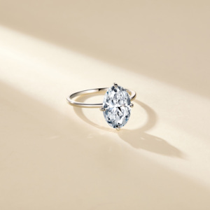 <span class=keywords><strong>Bague</strong></span> de fiançailles <span class=keywords><strong>solitaire</strong></span> ovale de luxe en moissanite 4,5 CTW, argent sterling S925, bijoux fins - Product Image 3