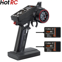 Hotrc-Transmisor de sistema de radio de 2,4 Ghz, receptor de control remoto para coche, barco, tanque, 1 canal, 2 canales, 1 unidad