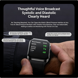 นาฬิกาอัจฉริยะวัดความดันโลหิต Pro Pump รุ่นปี 2026 สำหรับผู้สูงอายุ พร้อมระบบแจ้งเตือนเมื่อล้ม ระบบติดตามสุขภาพ AI 24 ชั่วโมง ความแม่นยำสูง หน้าจอ AMOLED กันน้ำ 5 ATM รองรับ OEM - Product Image 5