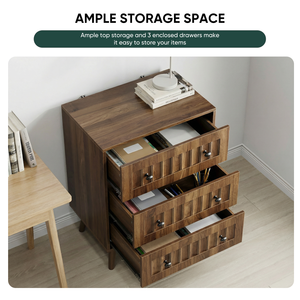ตู้ลิ้นชักไม้ 3 ชั้นทันสมัย สำหรับห้องนอนและห้องนั่งเล่น - Product Image 5