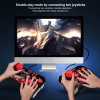Joystick de jeu de bâton de combat à bascule filaire USB pour Console de jeux PC/Android TV Station d'arcade rétro 4 en 1 pour PS3/Switch