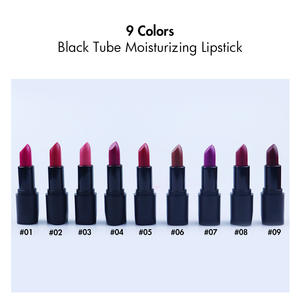 Lápiz Labial Humectante en Tubo Negro de 9 Colores, Venta al por Mayor, Cuidado Labial - Product Image 4