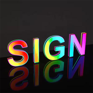 Dış Mekan Kişiselleştirilmiş RGB Süper Harf Tabelası Özel LED Işıklı Logo Tabelası RGB Programlı Tabela 3D LED Kanal Harf İşletmeler İçin - Product Image 4