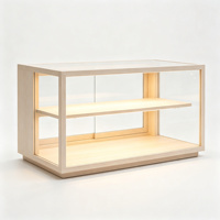 Vitrine de présentation Hongzhan ZBG-053-1 haut de gamme multifonctionnelle avec cadre en métal doré et éclairage LED pour articles de luxe