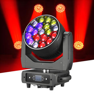 19x60 Ojo de abeja cabeza móvil haz Zoom Dmx luz Ojo de abeja 19x60W para escenario club nocturno boda - Product Image 2