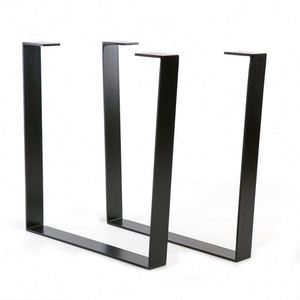 Patas de Mesa de Acero en Forma de U Modernas y Personalizadas para Comedor, Oficina, Cocina, Hotel, Exterior, Hospital - Recubrimiento en Polvo, Resistentes y Duraderas - Product Image 1