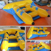 Bateau banane gonflable de qualité commerciale, design « Flying Fish », pour 4 personnes, idéal pour des moments aquatiques excitants