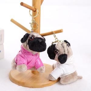 Mg <span class=keywords><strong>pug</strong></span> קטיף צעצוע בובה keyשרשרת כלב קטיפה מתנה ליום הולדת צעצוע לשקיות בנות וחיות ממולאות - Product Image 6