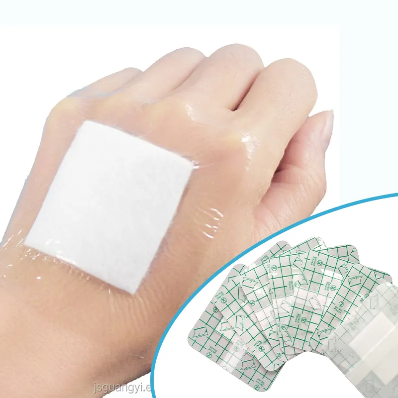 Medical consumables Wound dressing Medical waterproof absorb transparent wound pu film dressing island wound plaster