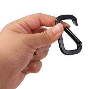 Mosquetón Cuadrado de Alta Resistencia con Acabado Electrolítico Negro, Mosquetón Cuadrado de Aleación de Aluminio con Capacidad de Carga de 22 KG y Logotipo Personalizado - Product Image 4