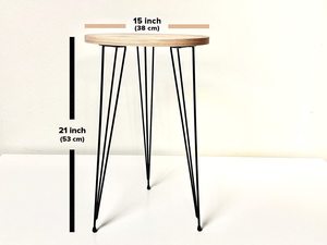 2 End <strong>Table</strong> Pine Gray Log Sofa <strong>Side</strong> Coffee <strong>Table</strong> Nightstand Balcony <strong>Lounge</strong> <strong>Table</strong> - Product Image 5