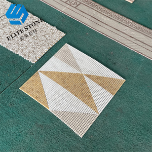 Azulejo de mosaico Waterjet de mármol moderno <span class=keywords><strong>Parquet</strong></span> de 10mm para paredes interiores para apartamentos <span class=keywords><strong>Precio</strong></span> por metro cuadrado Gráfico disponible - Product Image 4
