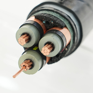 Fil YJV22 résistant au feu à haute tension 8.7/15kV <span class=keywords><strong>3</strong></span>*50/70/95 alimentation par câble enterré blindé en cuivre pur carré - Product Image 3