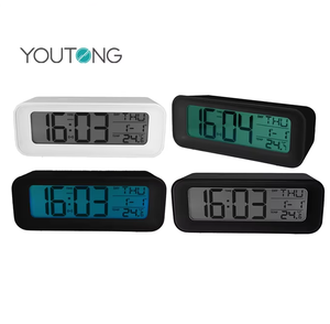 Lớn Kỹ Thuật Số Đồng Hồ Báo Thức <span class=keywords><strong>LCD</strong></span> Hiển Thị Nhiệt Độ Đọc Điện Tử Dự Báo Thời Tiết Cho Tường Không Gian Markdown Bán Bàn Đồng Hồ - Product Image 3