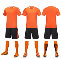 Express Großhandel Herren Fußball-Trikotsets Lagerbestand Spieltrikots Studenten Kurzarm-Trainingsuniform Rundhals 100%