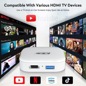 <span class=keywords><strong>2025</strong></span> Google mmb ai Hộp 4 + 32GB cắm chơi không dây Apple Carplay Adapter Android tự động video nhanh chóng HD Đầu ra Youtube xe chơi hộp - Product Image 4