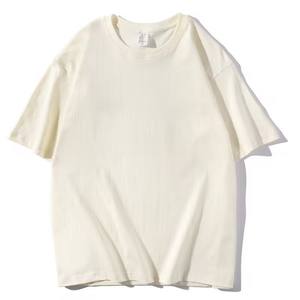 T-shirt court à demi-manches T-shirts unis de haute qualité pour hommes T-shirts vierges T-shirts surdimensionnés pour l'été - Product Image 5