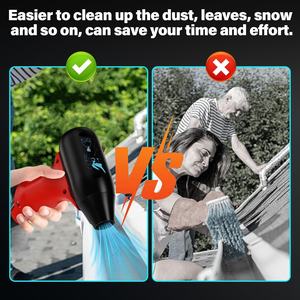 מפוח מיני נייד טורבו עוצמתי לסוללת מילווקי M12 12V 130000 סל\\\"ד מאוורר ידני לניקוי, ייבוש שיער וקמפינג - Product Image 5