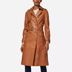 Abrigos de Cuero para Mujer, Diseño Moderno y Popular de Invierno, Logotipo Frontal Personalizado, Alta Calidad, para Ropa de Abrigo - Product Image 1