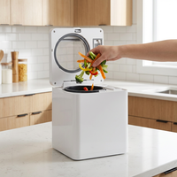 Mini composteur électrique intelligent pour déchets alimentaires, recycleur de cuisine, composteur de comptoir, composteur d'intérieur, contrôlé par application, en acier inoxydable