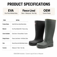 Bottes d'hiver imperméables en polaire thermique, légères, hautes jusqu'au genou, antidérapantes, pour le froid, la neige et les activités de plein air