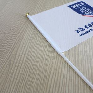 Drapeau miniature 100 % polyester de haute qualité, prix d'usine, fanion personnalisé avec impression numérique pour la cheerleading et la diffusion en direct - Product Image 3